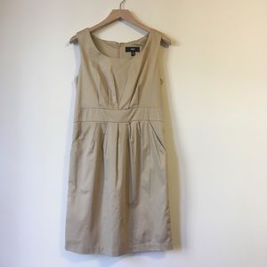 MOSSIMO KHAKI SHIFT DRESS SIZE 6
